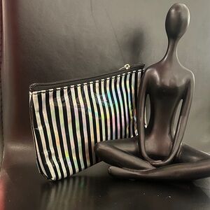 Striped Holographic Pouch
